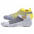 [해외]비브람 FIVEFINGERS Pack 2 No-Show 양말 6138794930 Light Grey / Yello Gr