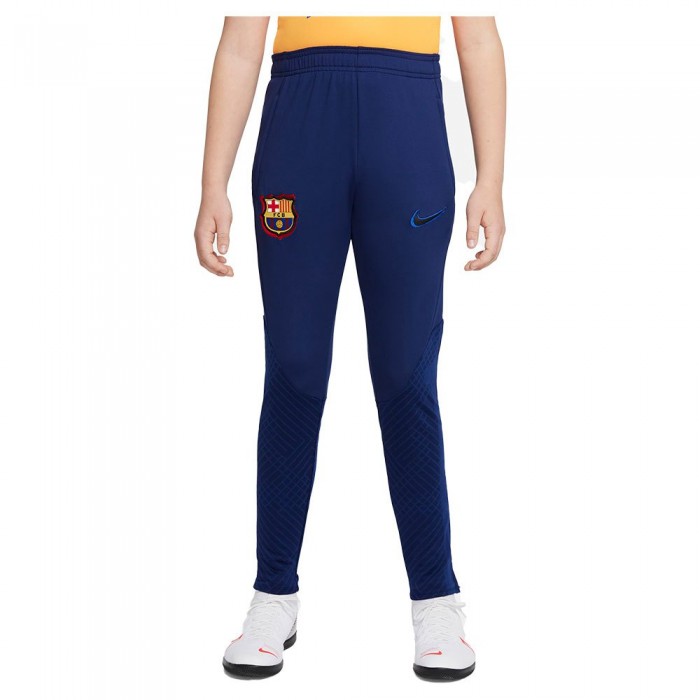 [해외]나이키 FC Barcelona 22/23 Strike Dri Fit 주니어 바지 3138569296 Blue Void / Vivid Orange / Black