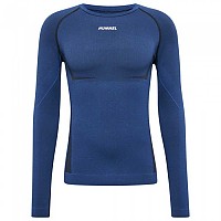 [해외]험멜 Mike Seamless 긴팔 티셔츠 7138649285 Insignia Blue / Black Melange