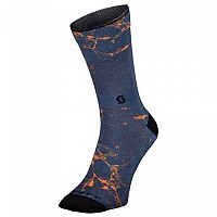 [해외]스캇 트레일 Vertical Crew 양말 6138526874 Midnight Blue / Copper Orange