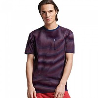 [해외]슈퍼드라이 Vintage Indigo Stripe 티셔츠 138830001 Dark Indigo / Americana Red