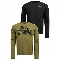 [해외]LONSDALE Ayrshire 긴팔 티셔츠 2 단위 7138794965 Black / Olive