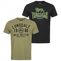 [해외]LONSDALE Bangor 반팔 티셔츠 2 단위 7138794974 Black / Olive