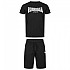 [해외]LONSDALE Moy & Short Set 반팔 티셔츠 7138795178 Black / White