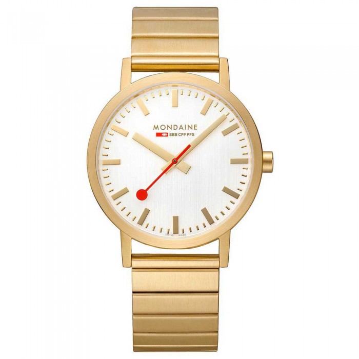 [해외]몬데인 Classic 40 mm 시계 138893382 Silver / St. Steel Brushed Ip Gold Plated