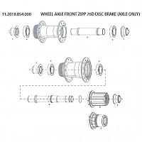 [해외]스램 Front Wheel Axle 76D Disc Brake 도끼 (dokki) 1137670882 Black