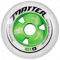 [해외]MATTER WHEELS G13 F2 스케이트 바퀴 14137896560 White / Green