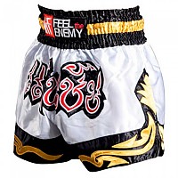 [해외]KRF Feel the Enemy Thai Champion 반바지 7138910714 White / Gold