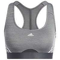 [해외]아디다스 파워 MS 3 Stripes 스포츠 브라 138427920 Dark Grey Heather / White