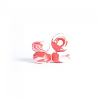 [해외]YOCAHER Qball Swirl 스케이트보드 바퀴 14138767691 White / Red