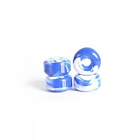 [해외]YOCAHER Qball Swirl 스케이트보드 바퀴 14138784274 White / Blue