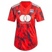 [해외]아디다스 Olympique Lyon 22/23 Away 여성 반팔 티셔츠 3138978418 Red