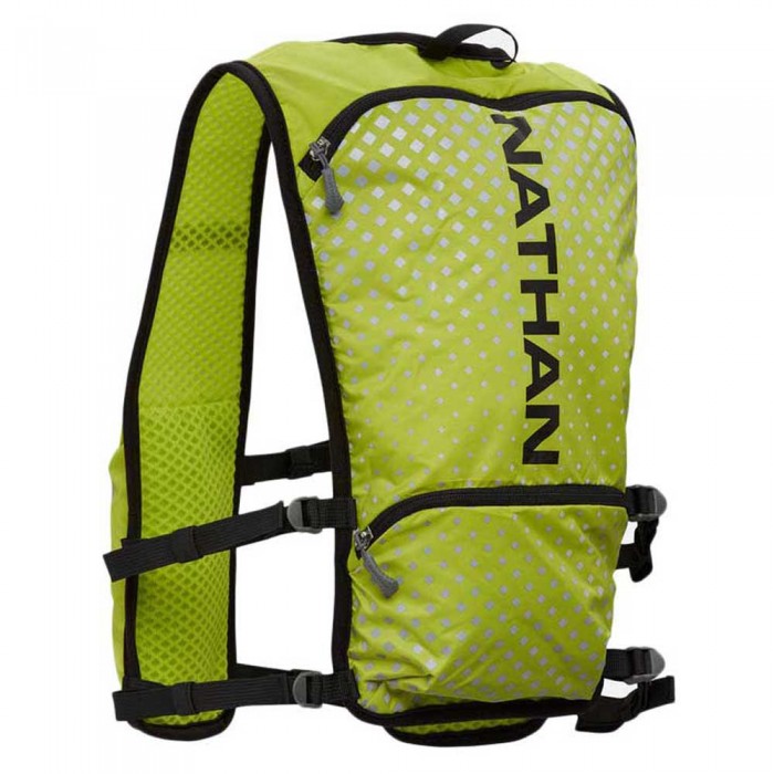 [해외]NATHAN Hypernight QuickStart 2.0 4L 수분 보충 조끼 4138800320 Hi Vis Yellow / Geo Print