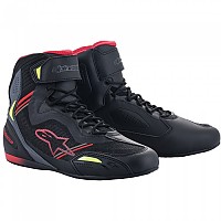 [해외]알파인스타 Faster-3 Rideknit 오토바이 신발 9138237404 Black / Fluo Red / Fluo Yellow