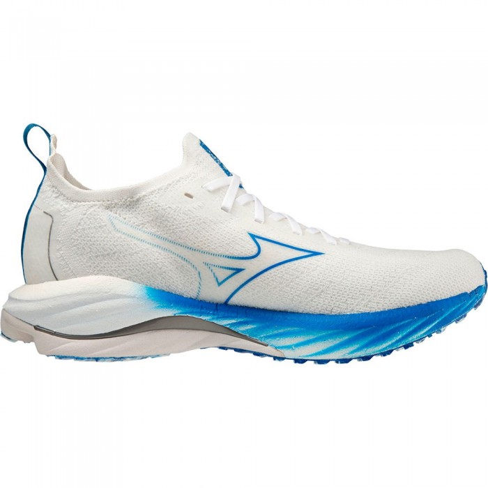 [해외]미즈노 Wave Neo Wind 러닝화 6138858838 Undyed White / Peace Blue