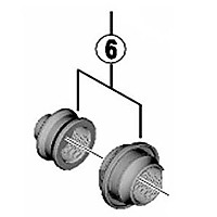 [해외]시마노 Cone Link XT M785 리어 너트용 1137552117 Black