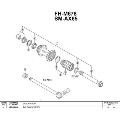 [해외]시마노 FH-M810 13 단위 1137974289 Silver