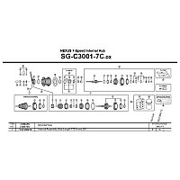 [해외]시마노 DX SG-C3001-7C 부싱 1137974316 Black