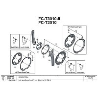 [해외]시마노 Acera T3010 왼쪽 크랭크 1137973218 Silver