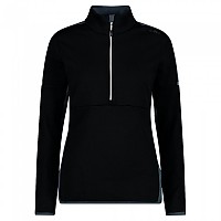 [해외]CMP Sweat 32E0346 하프 지퍼 플리스 4139208123 Black