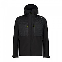 [해외]CMP Hybrid Fix Hood 32A3387 소프트쉘 자켓 4139201863 Black