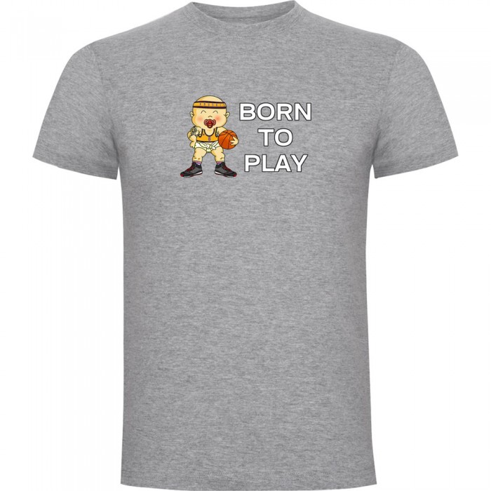 [해외]KRUSKIS Born To Play Basketball 반팔 티셔츠 3139291765 Heather Grey