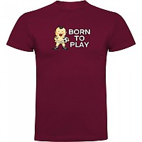 [해외]KRUSKIS Born To Play Football 반팔 티셔츠 3139291767 Dark Red