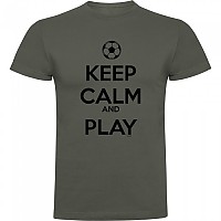 [해외]KRUSKIS Keep Calm And Play Football 반팔 티셔츠 3139292438 Dark Army Green