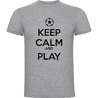 [해외]KRUSKIS Keep Calm And Play Football 반팔 티셔츠 3139292441 Heather Grey