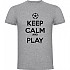 [해외]KRUSKIS Keep Calm And Play Football 반팔 티셔츠 3139292441 Heather Grey