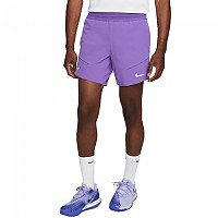 [해외]나이키 Court Dri Fit Advantage Rafa 7´´ 반바지 12138838953 Action Grape / Yellow Strike / White