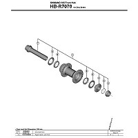 [해외]시마노 HB-R7070 오른쪽 1137974120 Silver