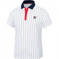 [해외]휠라 SPORT Stripes 반팔 폴로 셔츠 12139572414 White / Stripes