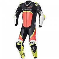 [해외]알파인스타 GP Tech V4 오토바이 가죽 수트 9139592663 Black / Fluo Red / Fluo Yellow