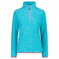 [해외]CMP Sweat 32G0646 하프 지퍼 플리스 4139208145 Light Blue Melange / Strawberry