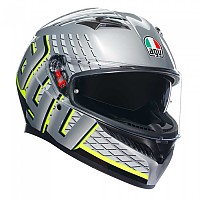 [해외]AGV K3 E2206 MPLK 풀페이스 헬멧 9139460227 Fortify Grey / Black / Yellow Fluo