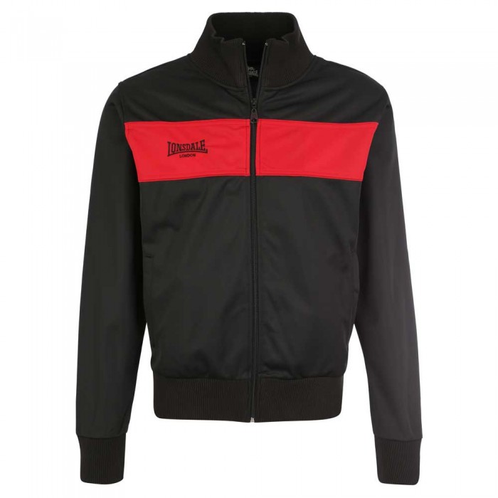 [해외]LONSDALE Alnwick 풀지퍼 스웨트셔츠 7139685897 Black / Red