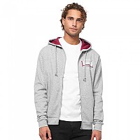 [해외]LONSDALE Lintmill 풀지퍼 스웨트셔츠 7139685965 Marl Grey / Oxblood / White