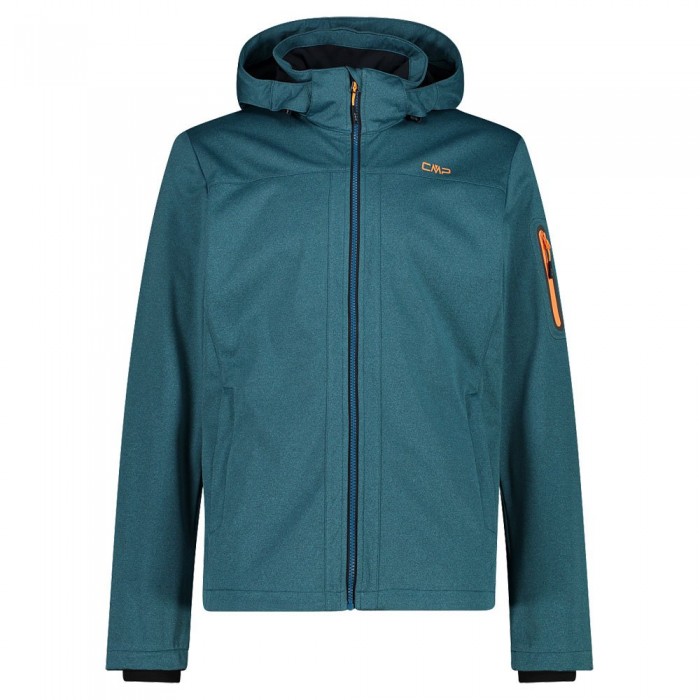 [해외]CMP Zip Hood 39A5027M 소프트쉘 자켓 4139679390 Deep Lake Melange / Antracite