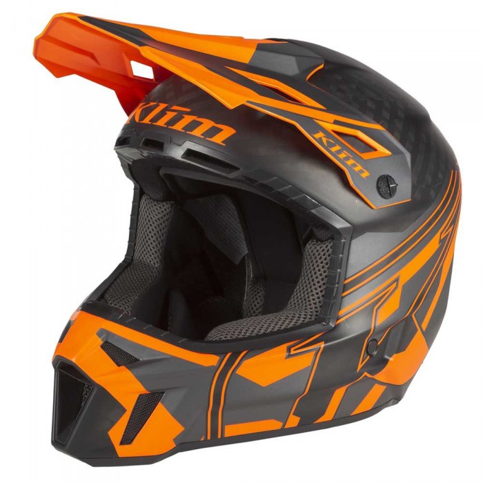 [해외]클라임 F3 Carbon Pro ECE 오프로드 헬멧 9139347434 Asphalt / Strike Orange