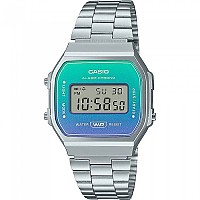 [해외]카시오 Retro Vintage 시계 139654305 Lcd Turquoise Blue / Silver Grey / Plastic