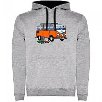 [해외]KRUSKIS Hippie Van Climbing Two-Colour 후드티 4139695647 Heather Grey / Black