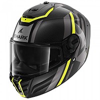 [해외]샤크 스파르탄 RS Carbon Shawn 풀페이스 헬멧 9139648511 Carbon / Yellow / Anthracite