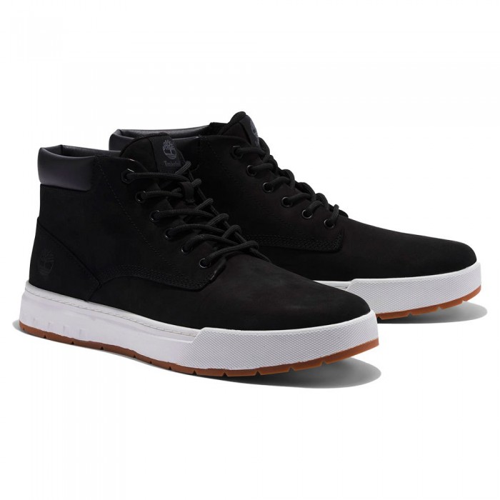 [해외]팀버랜드 Maple Grove Leather Mid 운동화 139543596 Jet Black