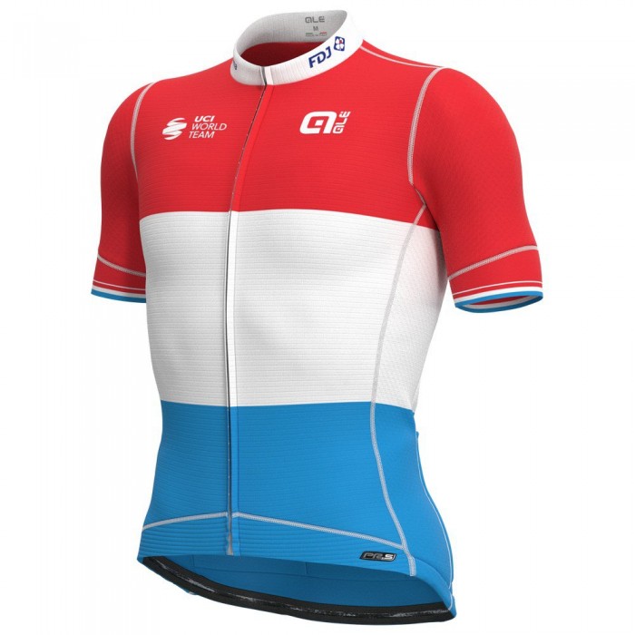 [해외]ALE Groupama FDJ 2021 Luxembourg Champion PR-S 반팔 저지 1137947046 Red / White / Blue