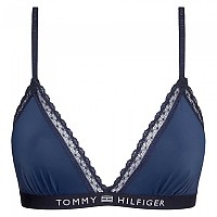 [해외]타미힐피거 Tonal Logo Lace Unlined Triangle 브라 139894201 Desert Sky