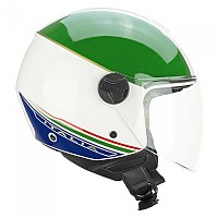 [해외]CGM 167I Flo Italia Long 오픈 페이스 헬멧 9139837109 White / Green / Red