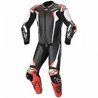 [해외]알파인스타 Racing Absolute V2 오토바이 가죽 수트 9139592809 Black / White / Fluo Red