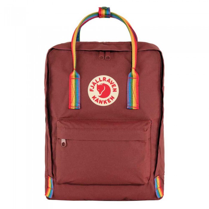 [해외]피엘라벤 K?nken 레인bow 16L 배낭 4139168545 Ox Red / Rainbow Pattern