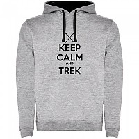 [해외]KRUSKIS Keep Calm And Trek Two-Colour 후드티 4139995832 Heather Grey / Black